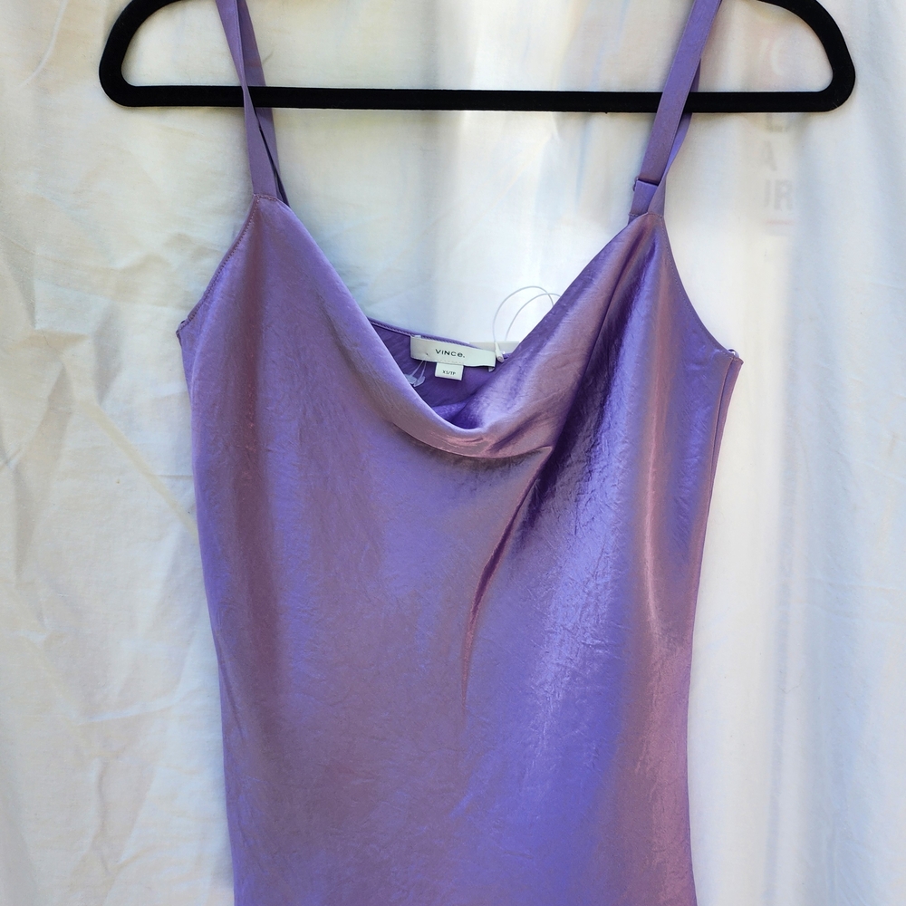 Vince Women's Purple Cowl Neck Top extra small - Picture 9 of 9